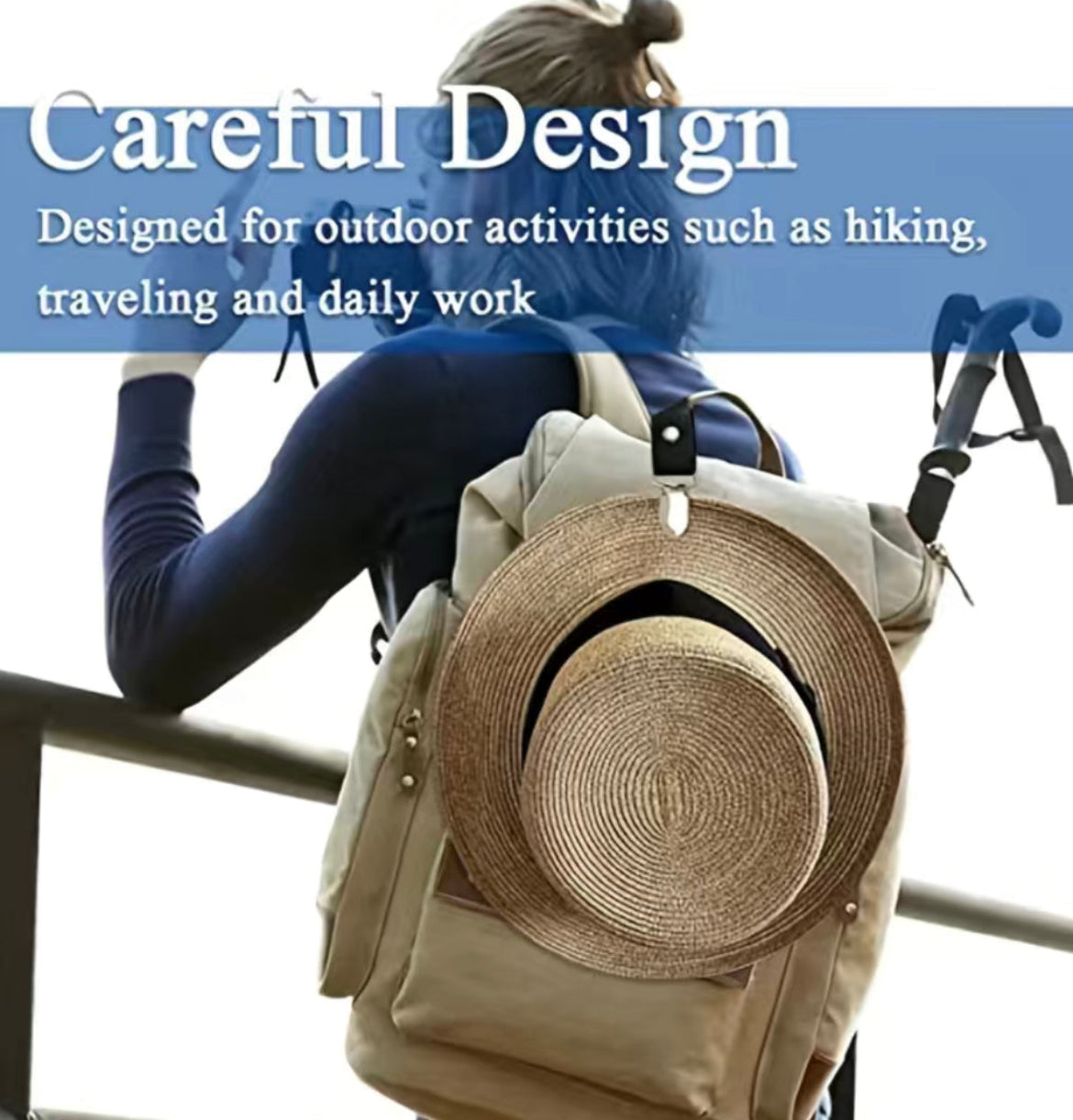 Blue Portable Hat Clip