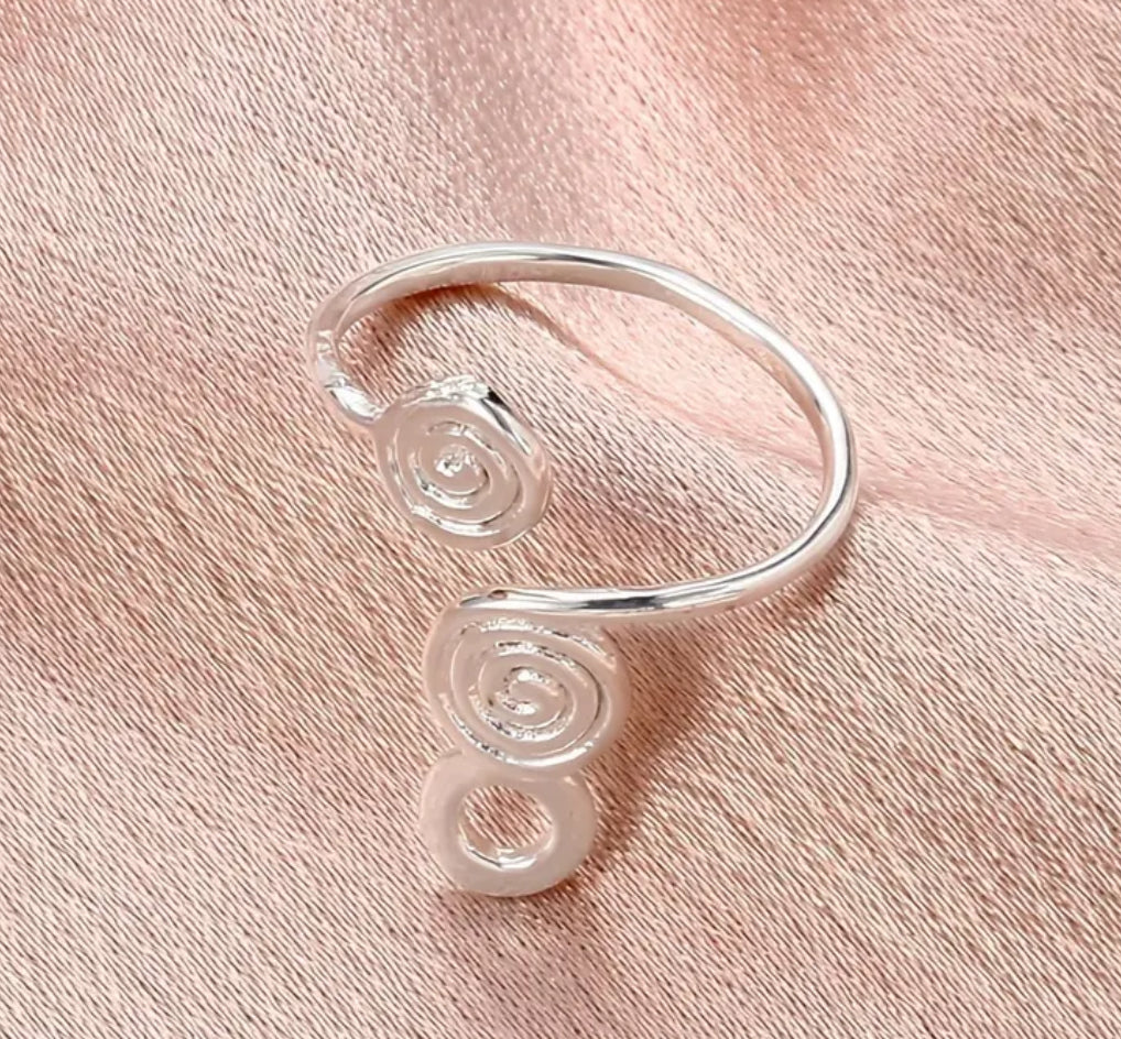 Silver Adjustable Toe Ring