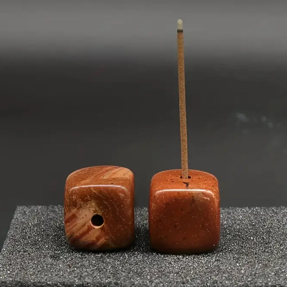 Small Red Jasper Incense Holder