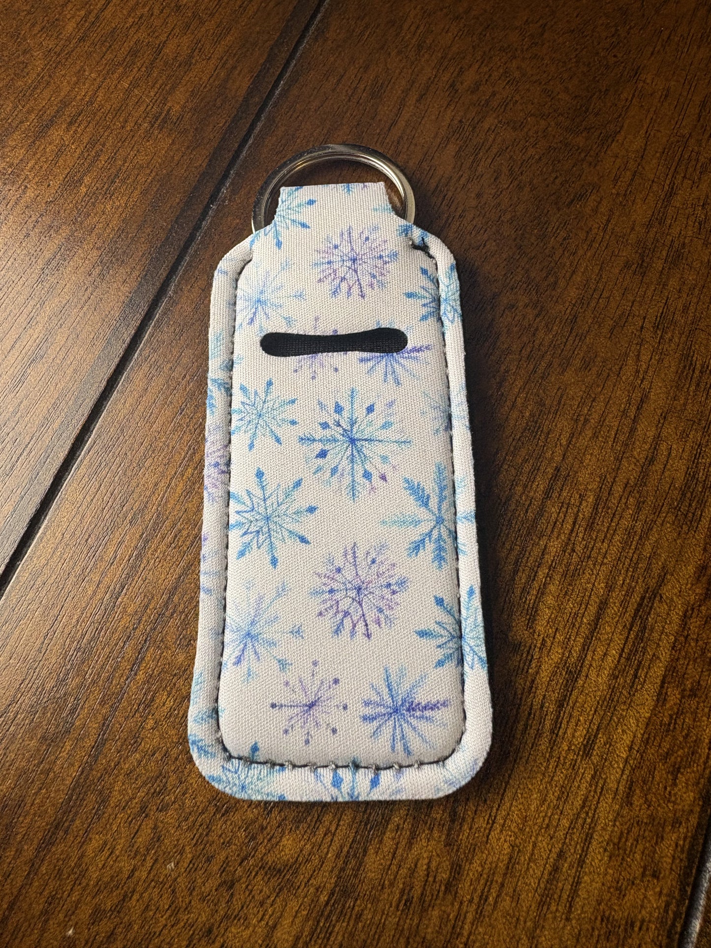 Snowflake #2 Keychain Chapstick Holder