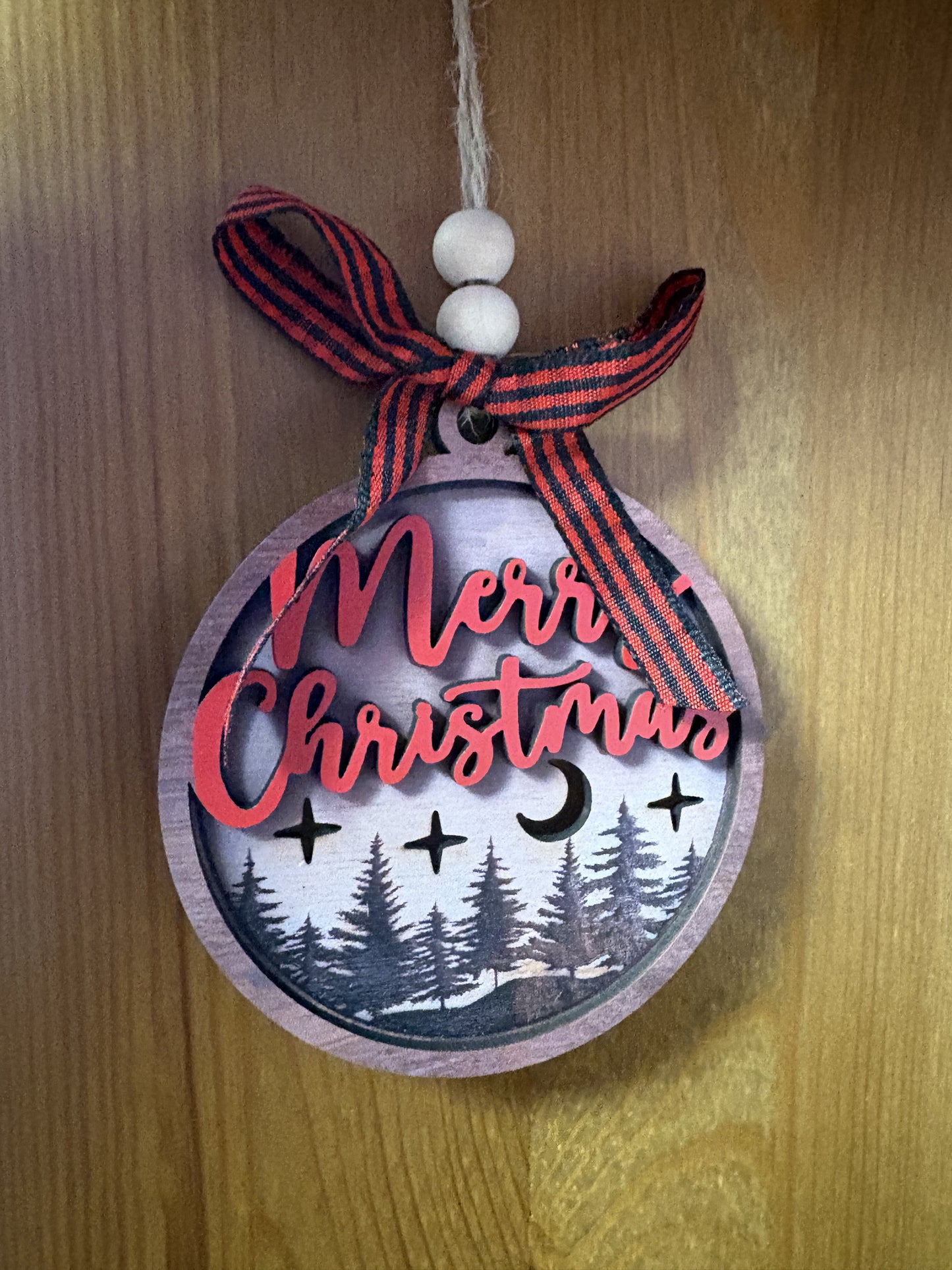 Vintage Merry Christmas Ornament