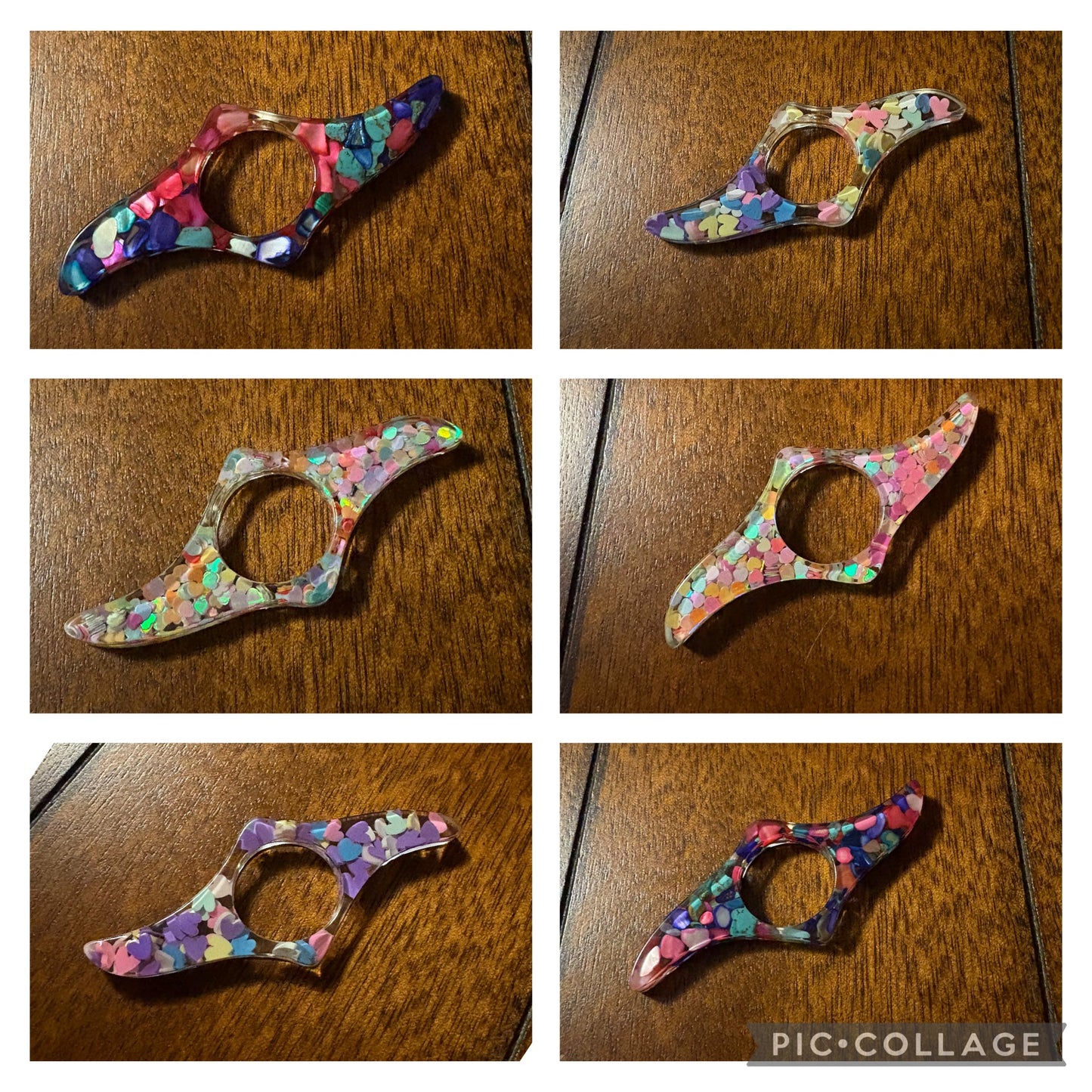 Random Color Handmade Resin Thumb Page Holder