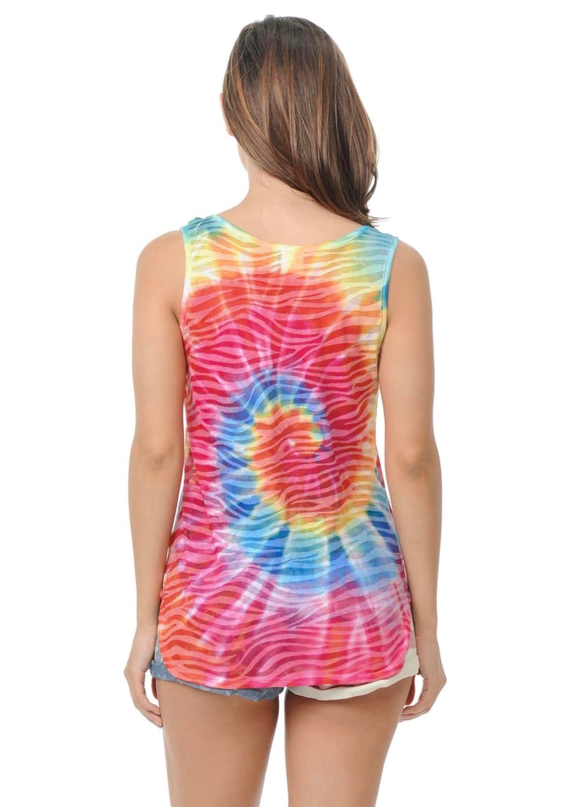 Tie Dye Sublimation Tank Top - Medium