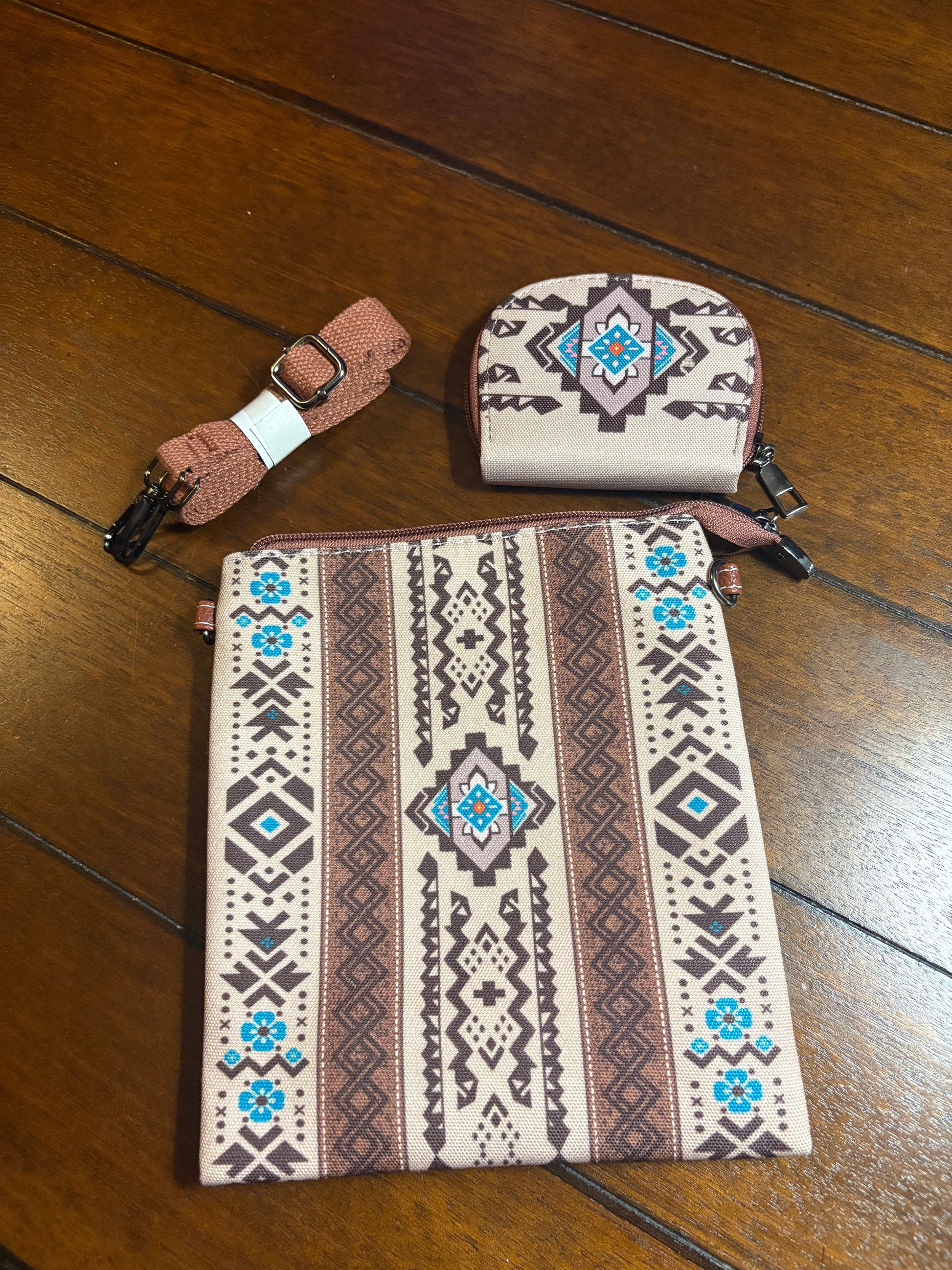 2 Pc Bohemian Cross Body Bag - Shear Xcitement Boutique