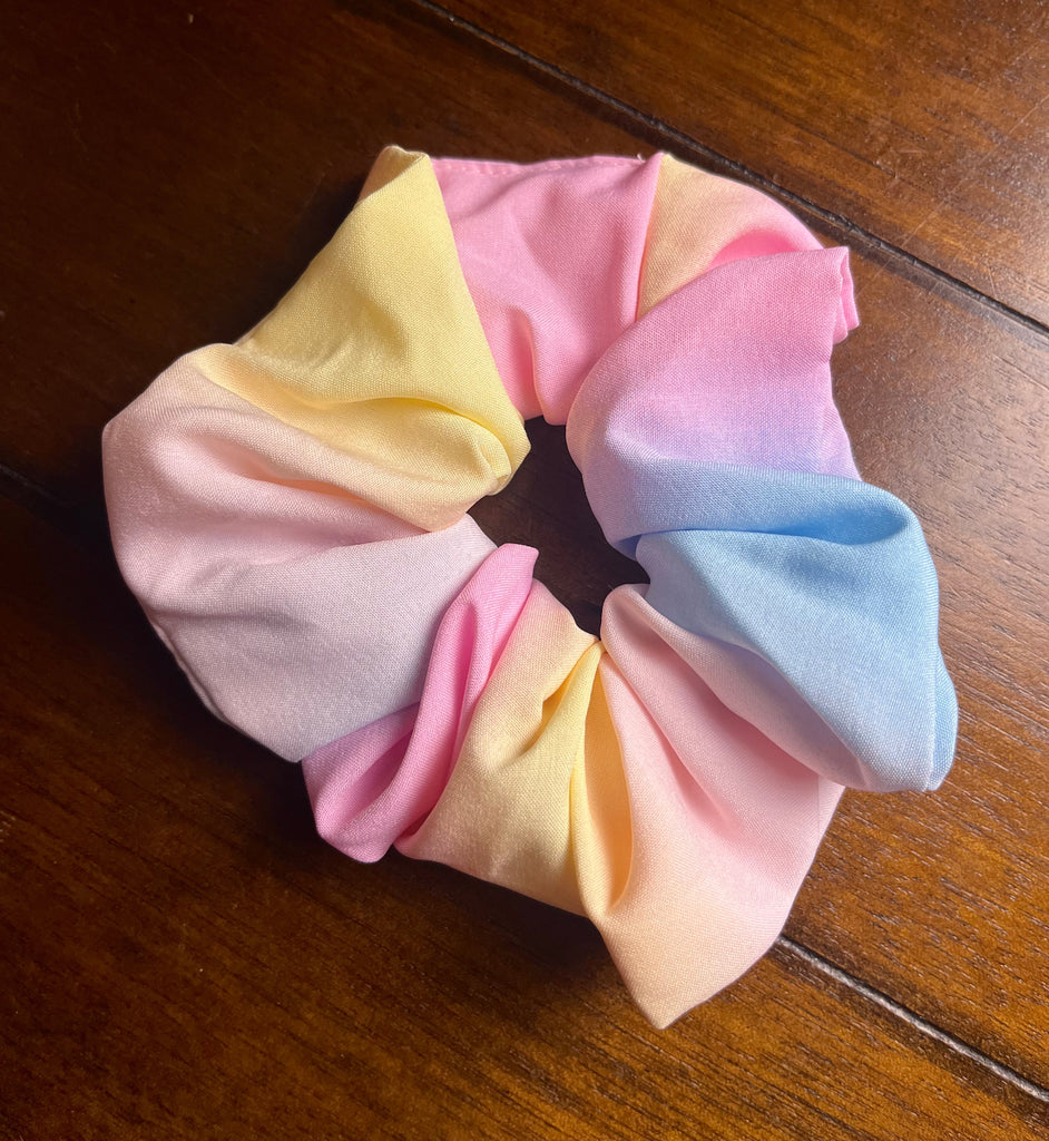 Large Gradient Color Hair Scrunchie