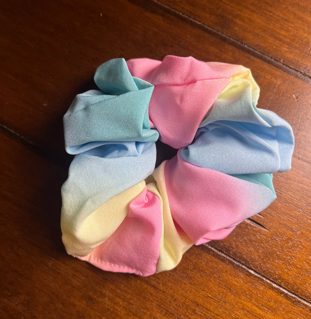 Large Gradient Color Hair Scrunchie