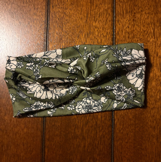 Floral Twist Polyester Headband Pattern 6