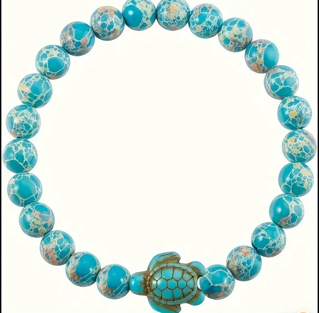 Teal Turtle Bracelet