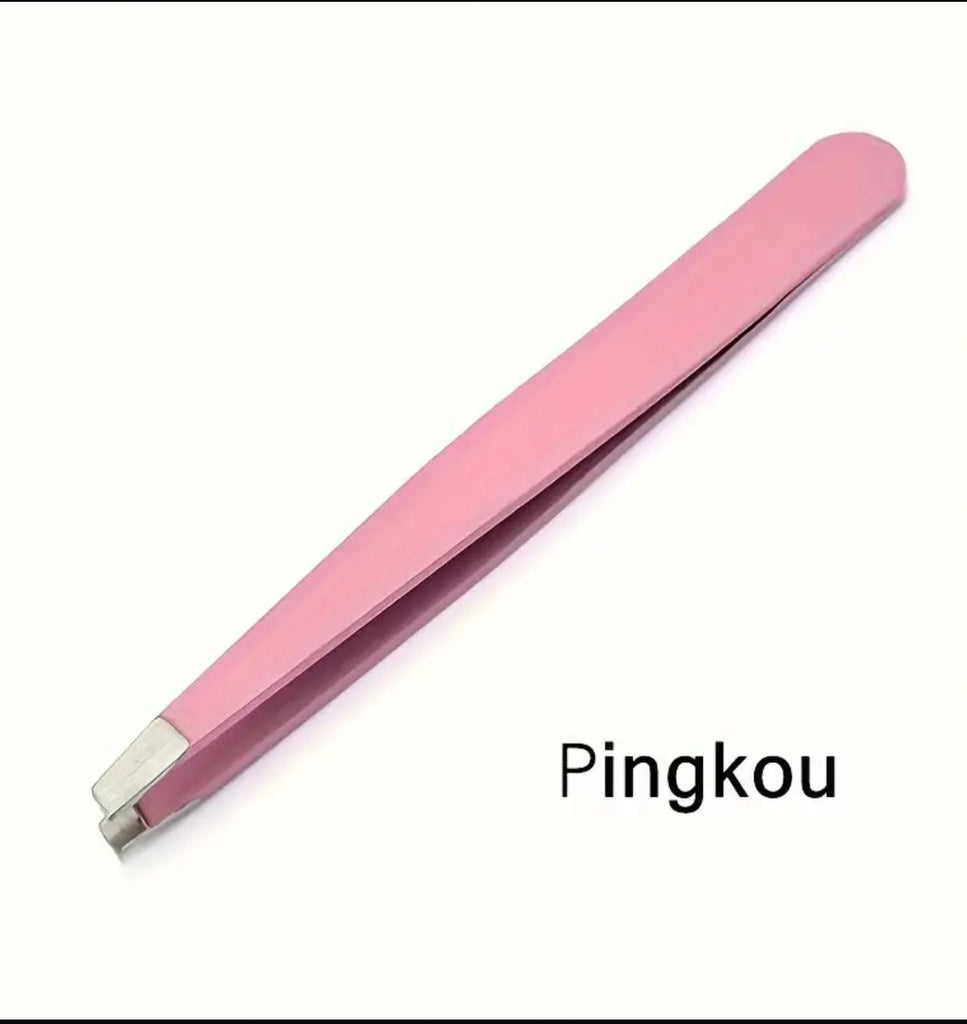Pink Diagonal Tweezers