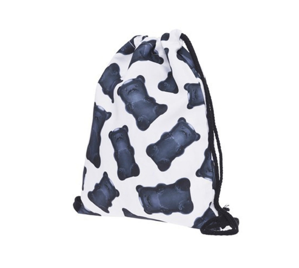 Graphic Print White Bears Backpack