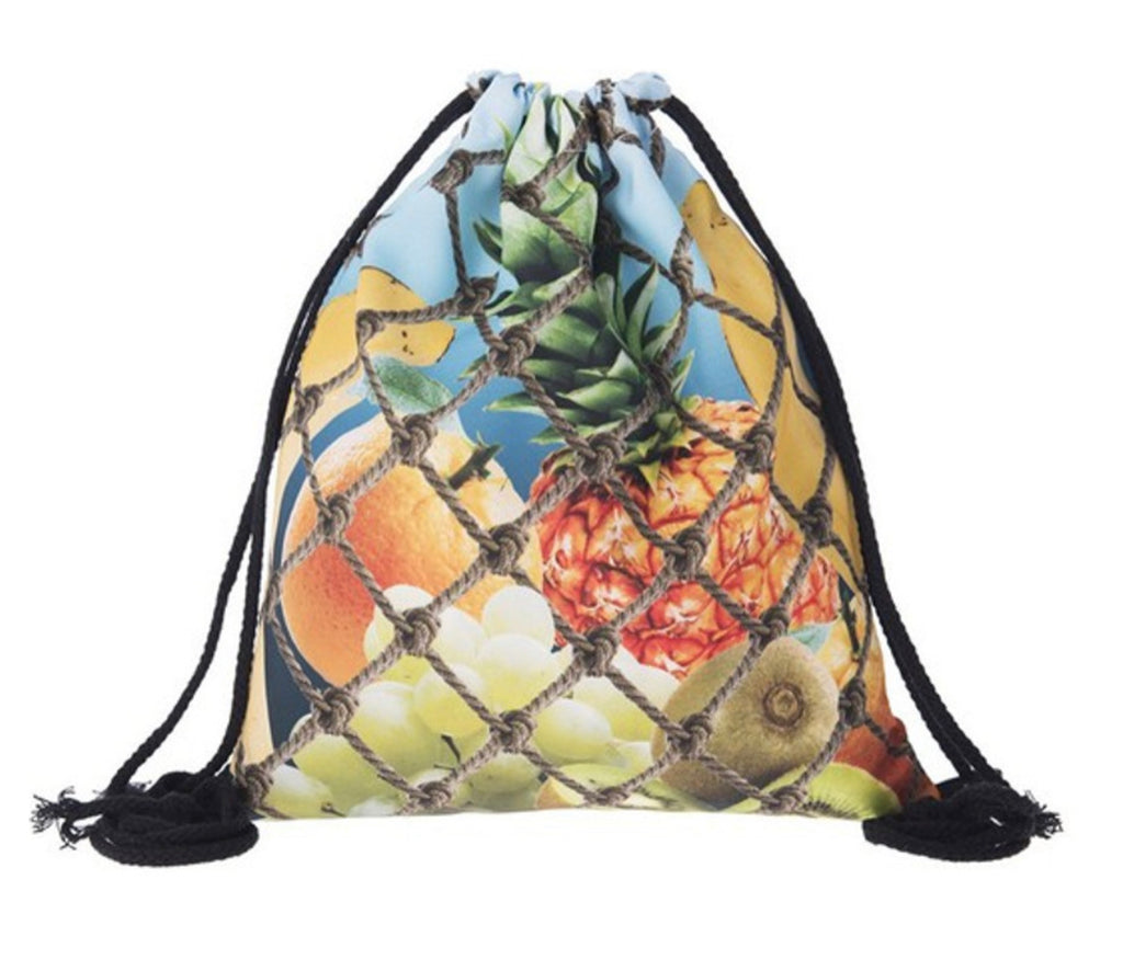 Graphic Print Fruit Backpack
