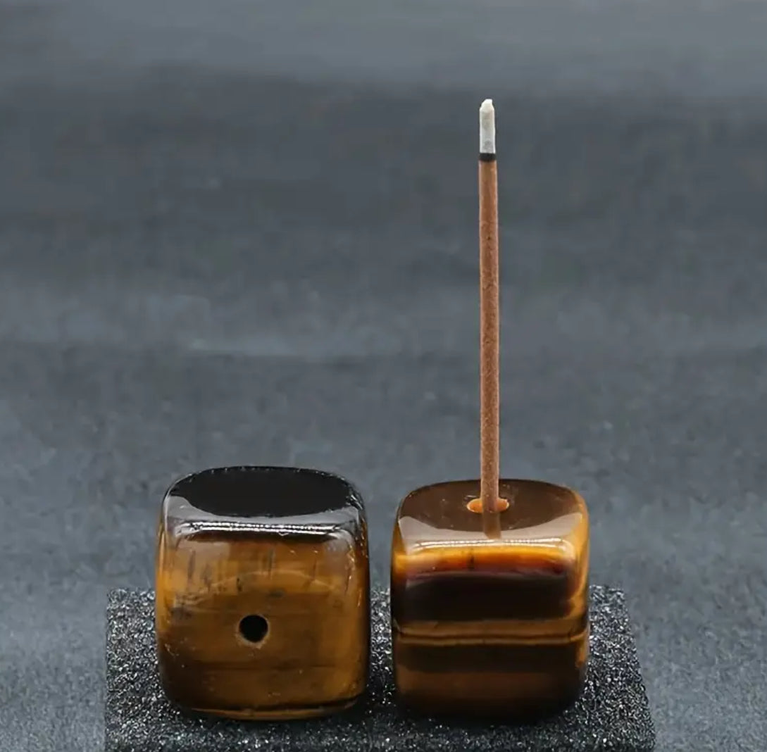 Small Tigers Eye Incense Holder