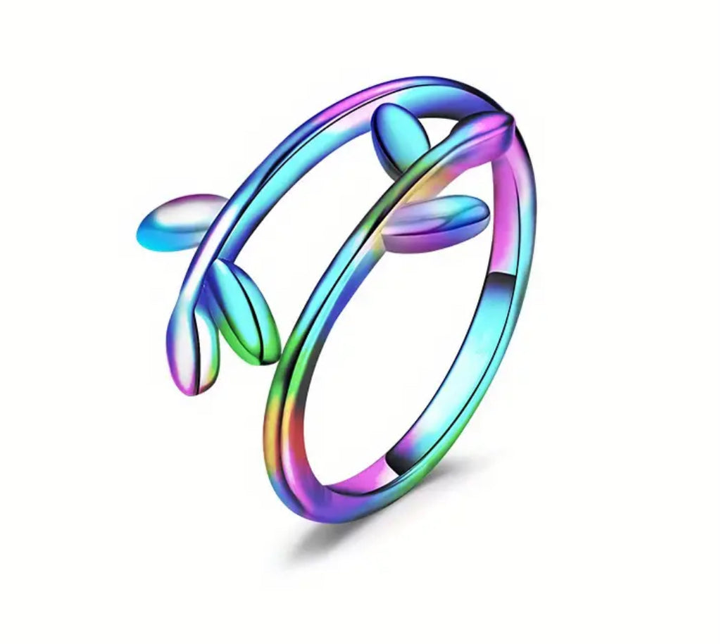 Rainbow Colored Adjustable Toe Ring