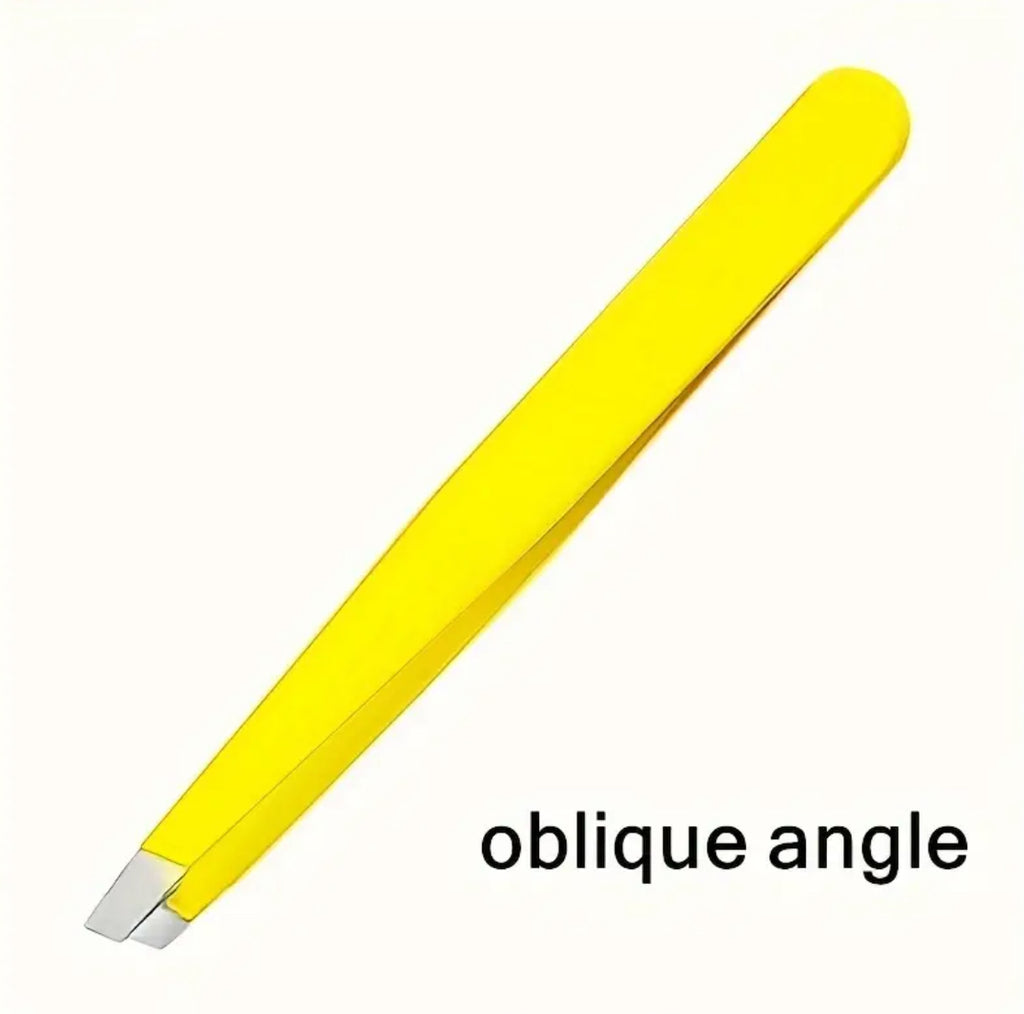 Yellow Diagonal Tweezers