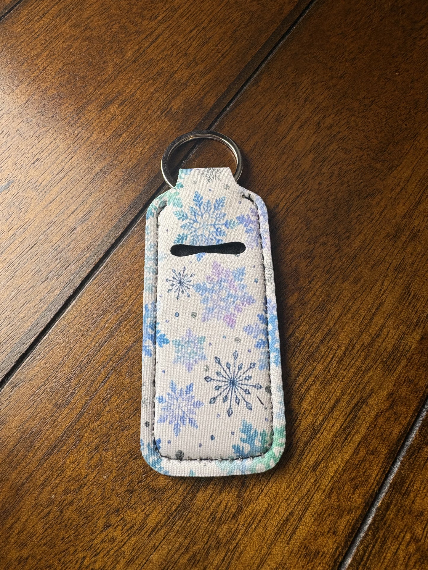 Snowflake #1 Keychain Chapstick Holder
