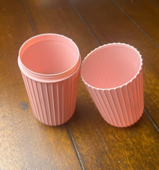 Pink Travel Toothpaste/Toothbrush Holder