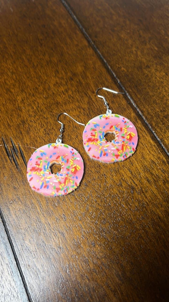 Sprinkle Donut Fashion Earrings