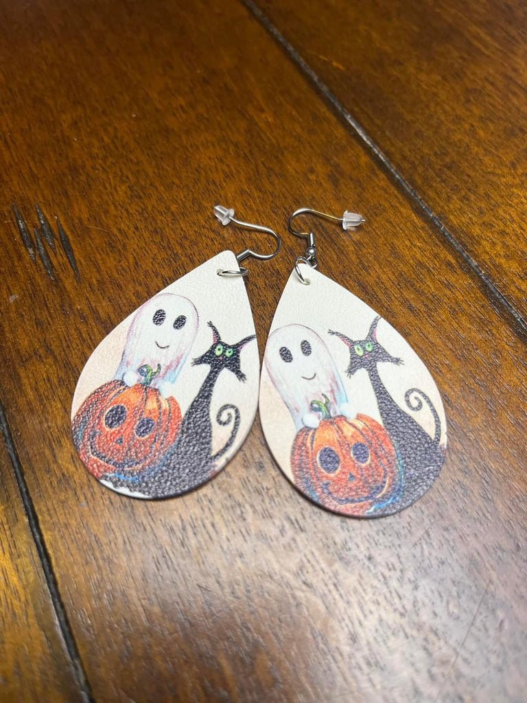 Halloween Ghost/Cat/Pumpkin Earrings