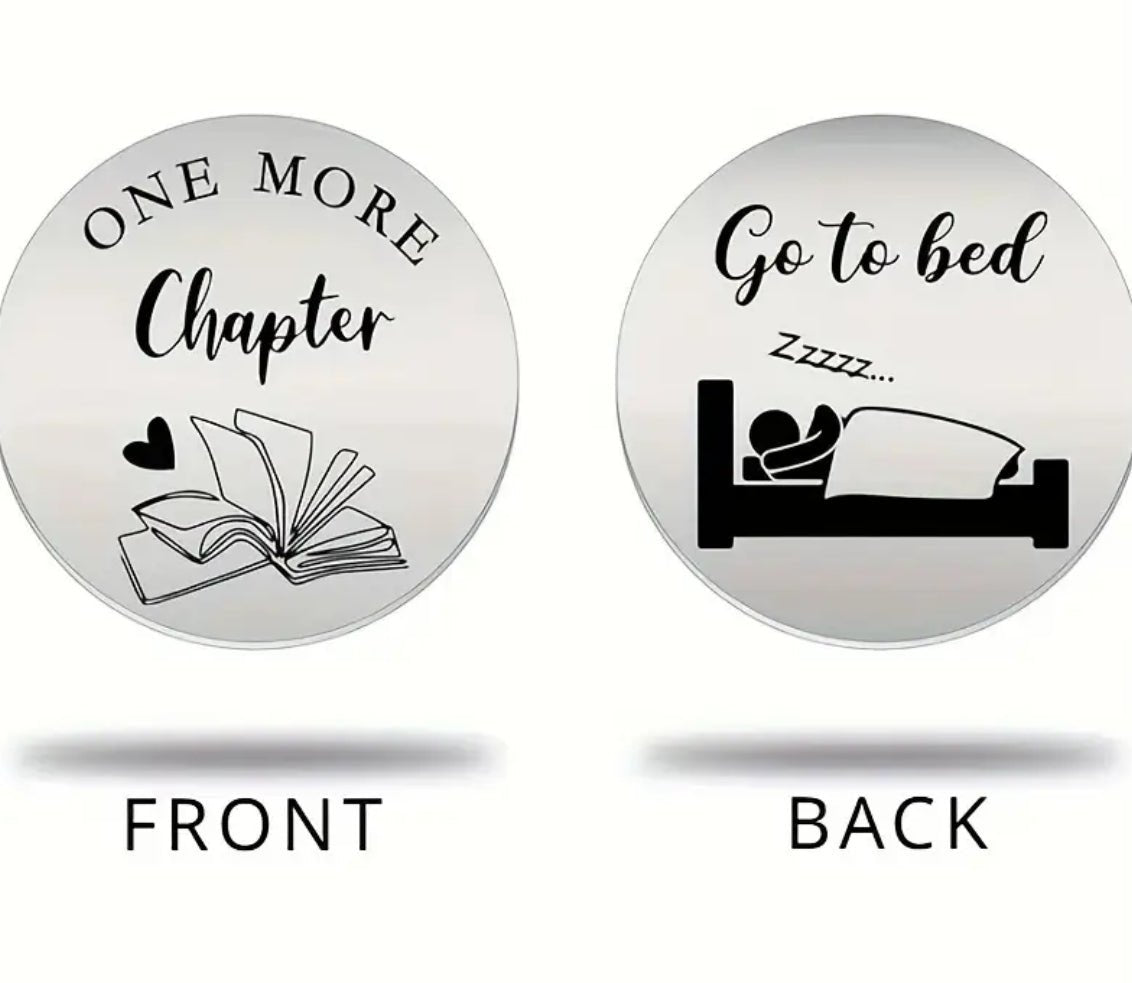 Decision Making Coin for Book Lovers - Shear Xcitement Boutique