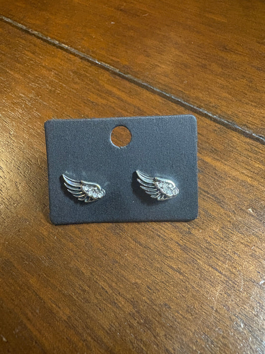 Elegant Angel Wing Stud Earrings - Shear Xcitement Boutique