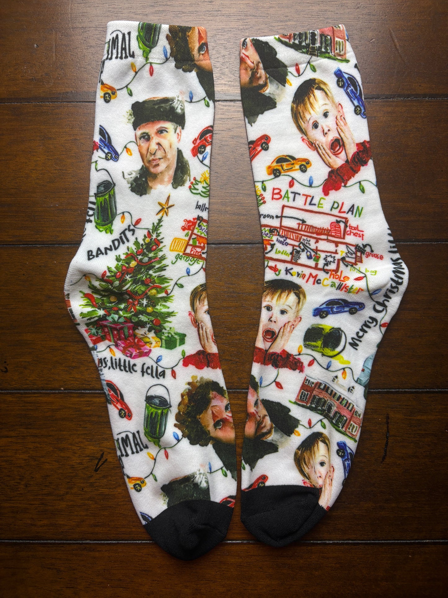Home Alone Inspired Socks - One Size - Shear Xcitement Boutique