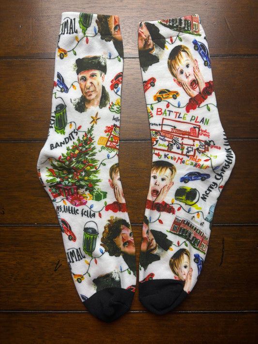 Home Alone Inspired Socks - One Size - Shear Xcitement Boutique