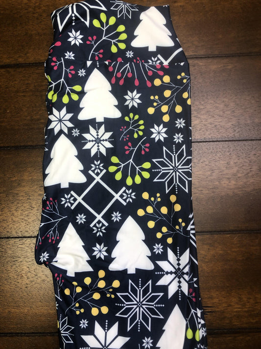 Buttery Soft Christmas Trees With Yoga Waist Legging - Shear Xcitement Boutique