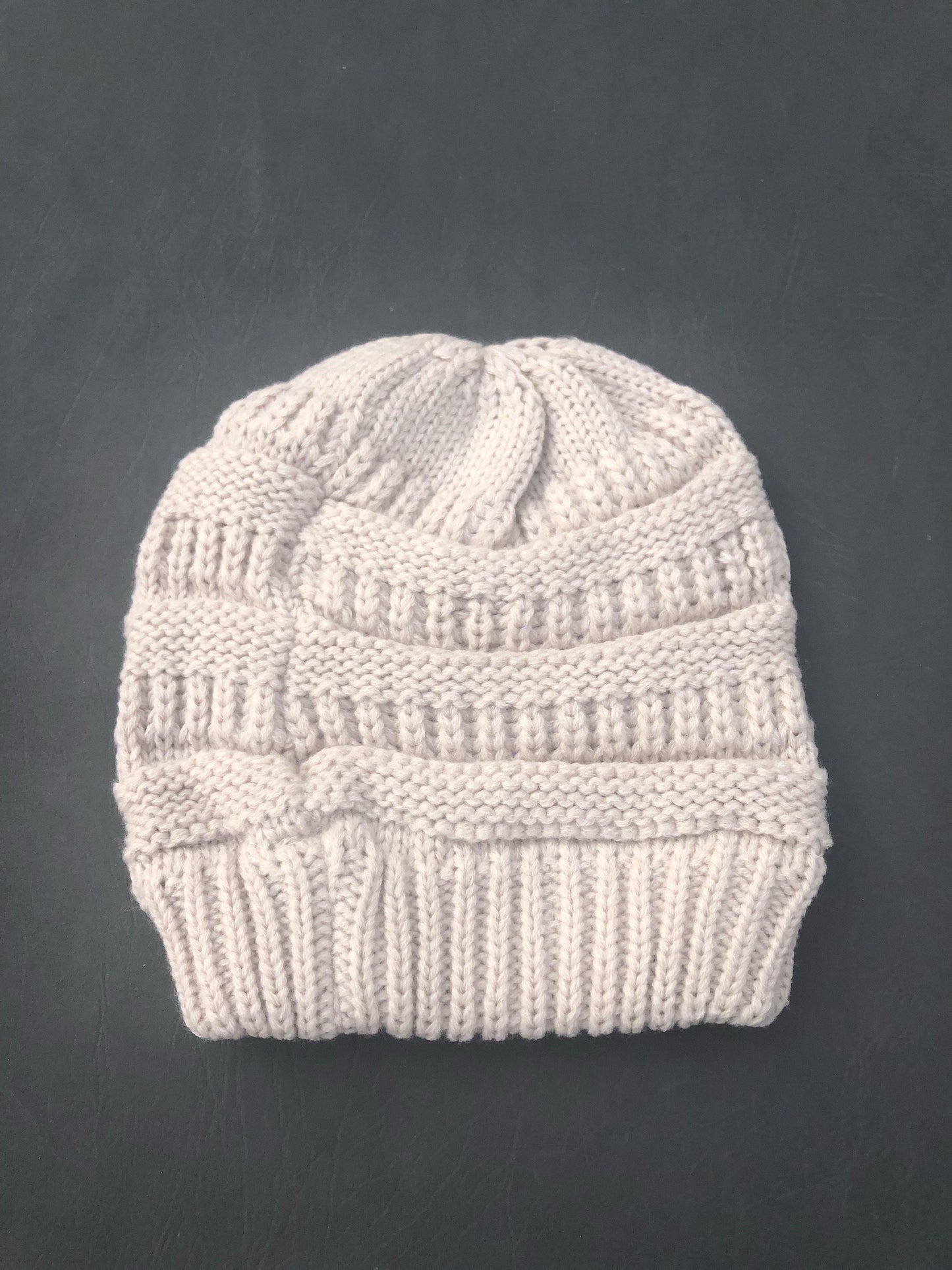 Beige Beanie Hat - Shear Xcitement Boutique