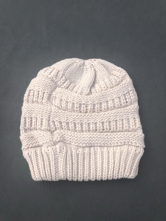 Beige Beanie Hat - Shear Xcitement Boutique