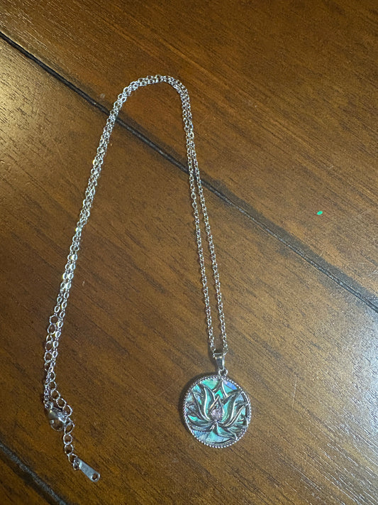 Lotus Flower Pendant Necklace - Shear Xcitement Boutique