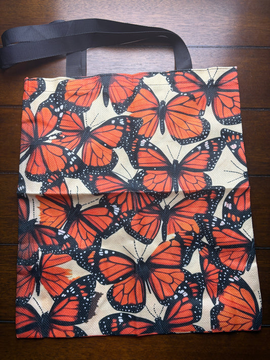 Monarch Butterfly Print Tote Bag - Shear Xcitement Boutique