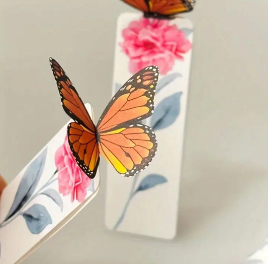 Three Dimensional Butterfly Paper Bookmark - Monarch - Shear Xcitement Boutique
