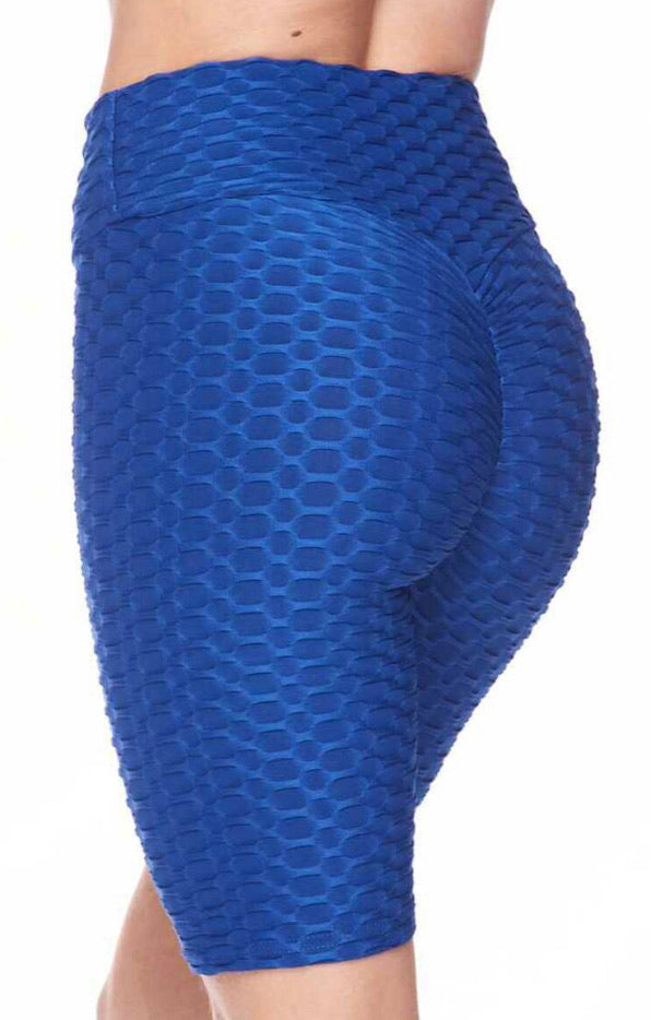 Butt Scrunch Shorts - Blue - Large/XL