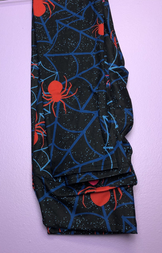 Buttery Soft Spiders Web Design With Yoga Waist Legging - Shear Xcitement Boutique