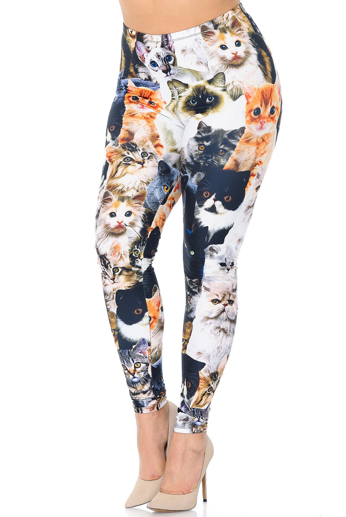 Buttery Soft Cat Collage - Plus Size